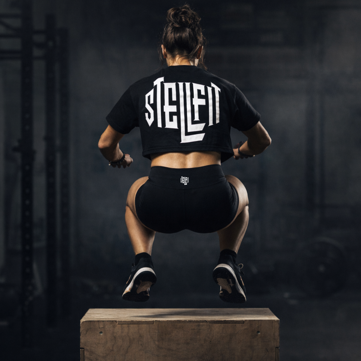 Crop top oversize femme